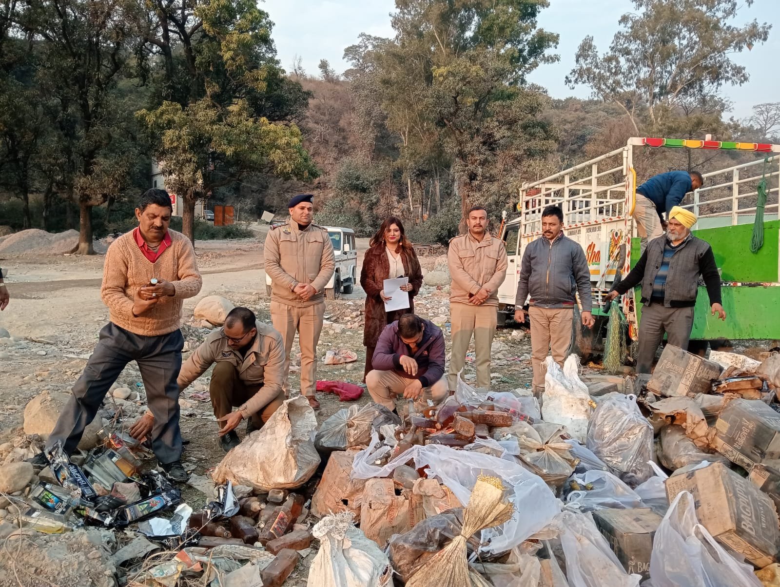 2800 litres of illicit liquor seized, destroyed in Himachal’s Kangra dist