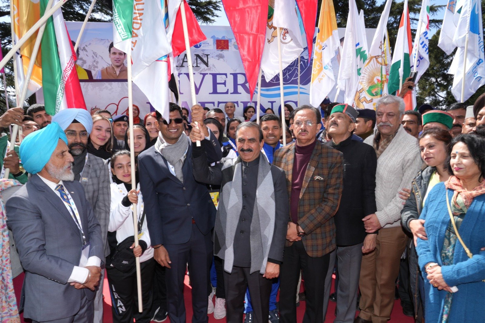 Himachal CM flags off Asian River Rafting Championship near Shimla, teams from Nepal, Bhutan, Sri Lanka, Iran, Iraq, Tajikistan among 20 participants