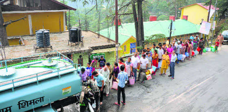 Severe drinking water crisis hits Shimla, Solan districts; almost zero supply from 350 schemes