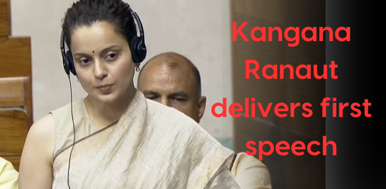 Bollywood actor-turned-politician Kangana Ranaut, the newly elected MP from Mandi constituency in Himachal Pradesh, delivered