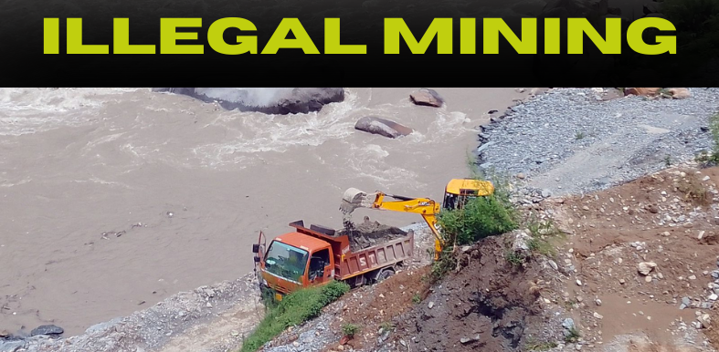 illegal mining beas river