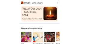 diwali date google