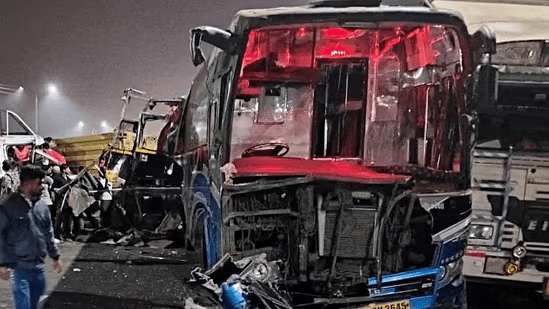 Himachal bus carrying pilgrims to Mahakumbh meets with accident in UP; 32 injured, 8 critically