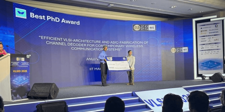 IIT-Mandi’s Anuj Verma bags ‘Best PhD Thesis’ award at prestigious VLSID Conference in Bengaluru