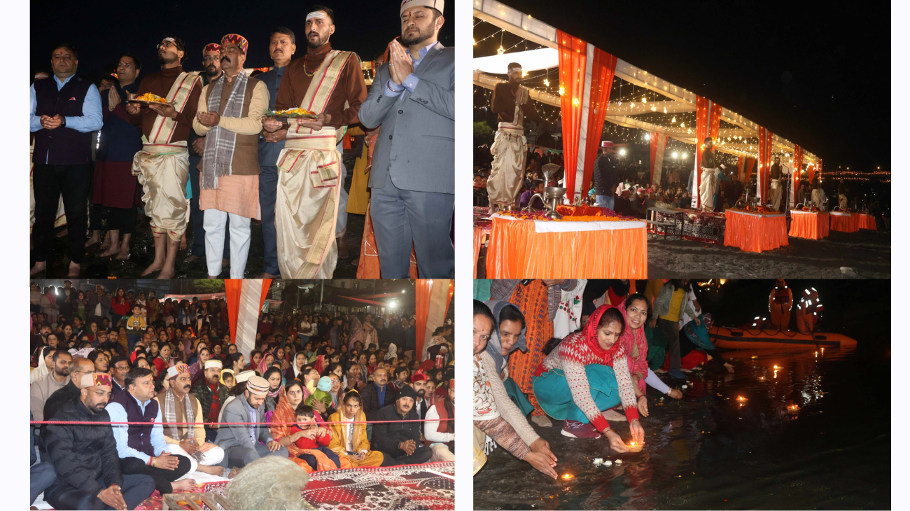 In a first, Mandi Hosts Beas Aarti with Kashi Pandits