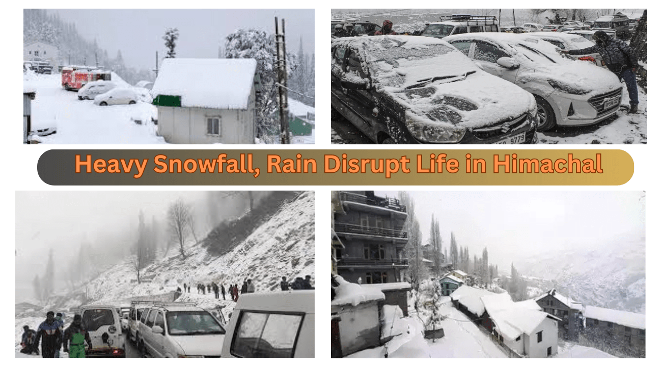 Heavy Snowfall, Rain Disrupt Life in Himachal; Schools Shut, 250+ Roads Blocked