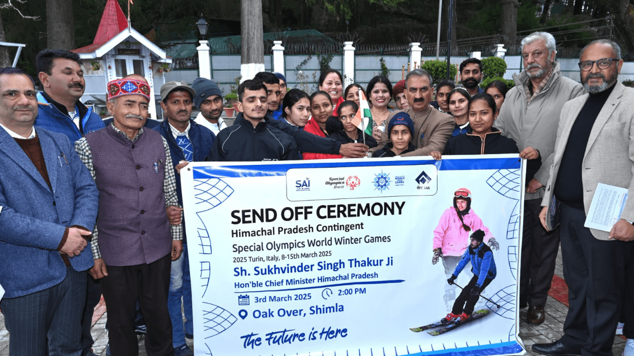 Himachal CM’s warm send-off to athletes for Special Olympics World Winter Games in Italy, half of Indian players from state