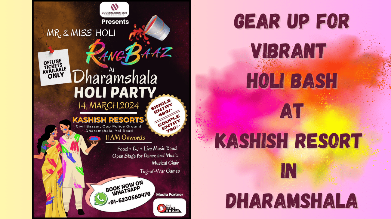 Gear up for vibrant Holi bash at Kashish Resort in Dharamshala