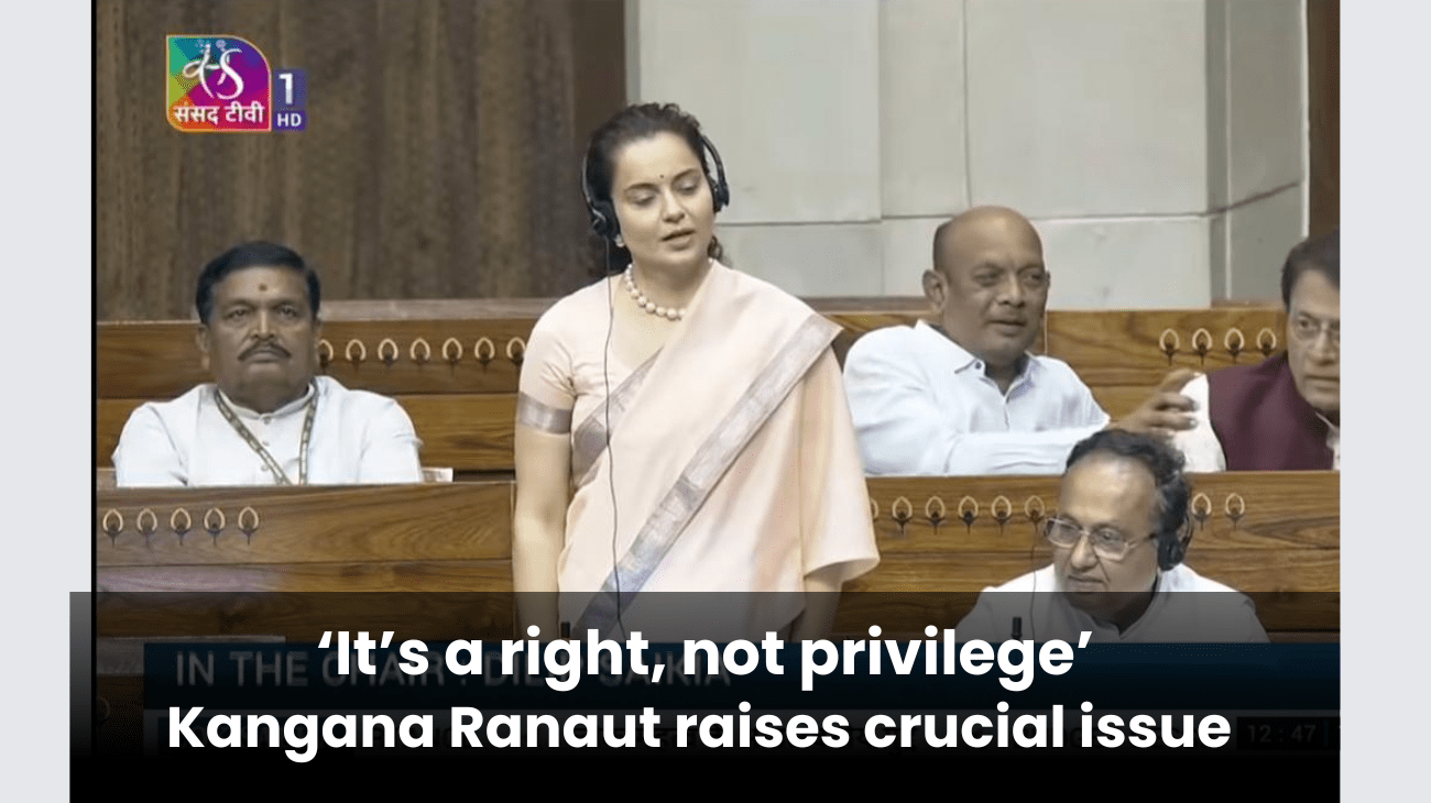 ‘It’s a right, not privilege’: Kangana Ranaut raises crucial issue concerning her Himachal constituency Parliament