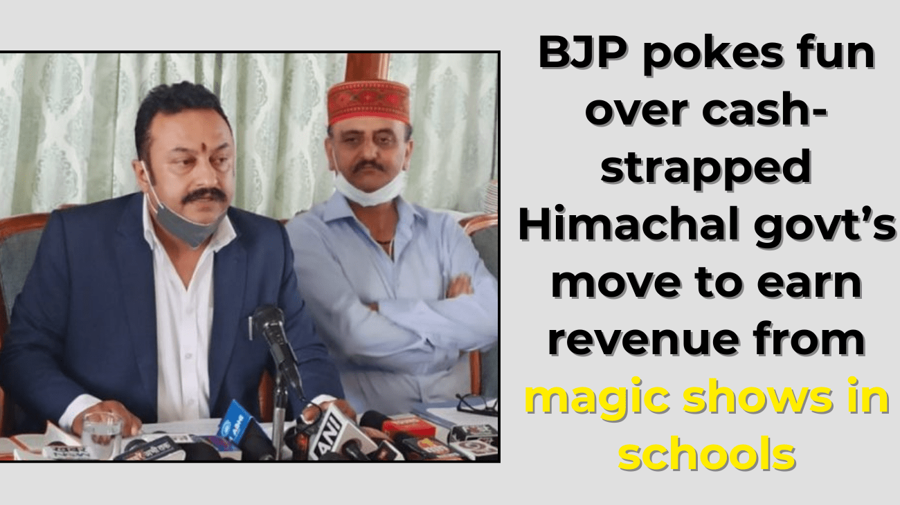 BJP pokes fun over cash-strapped Himachal govt’s move to earn revenue from magic shows in school