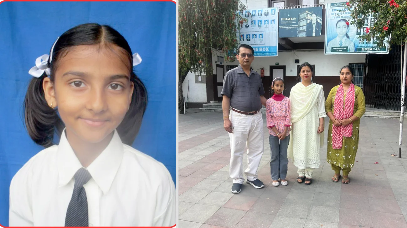 Himalyan School-Nagrota Bagwan’s Aarushi secures admission in Jawahar Navodaya Vidyalaya