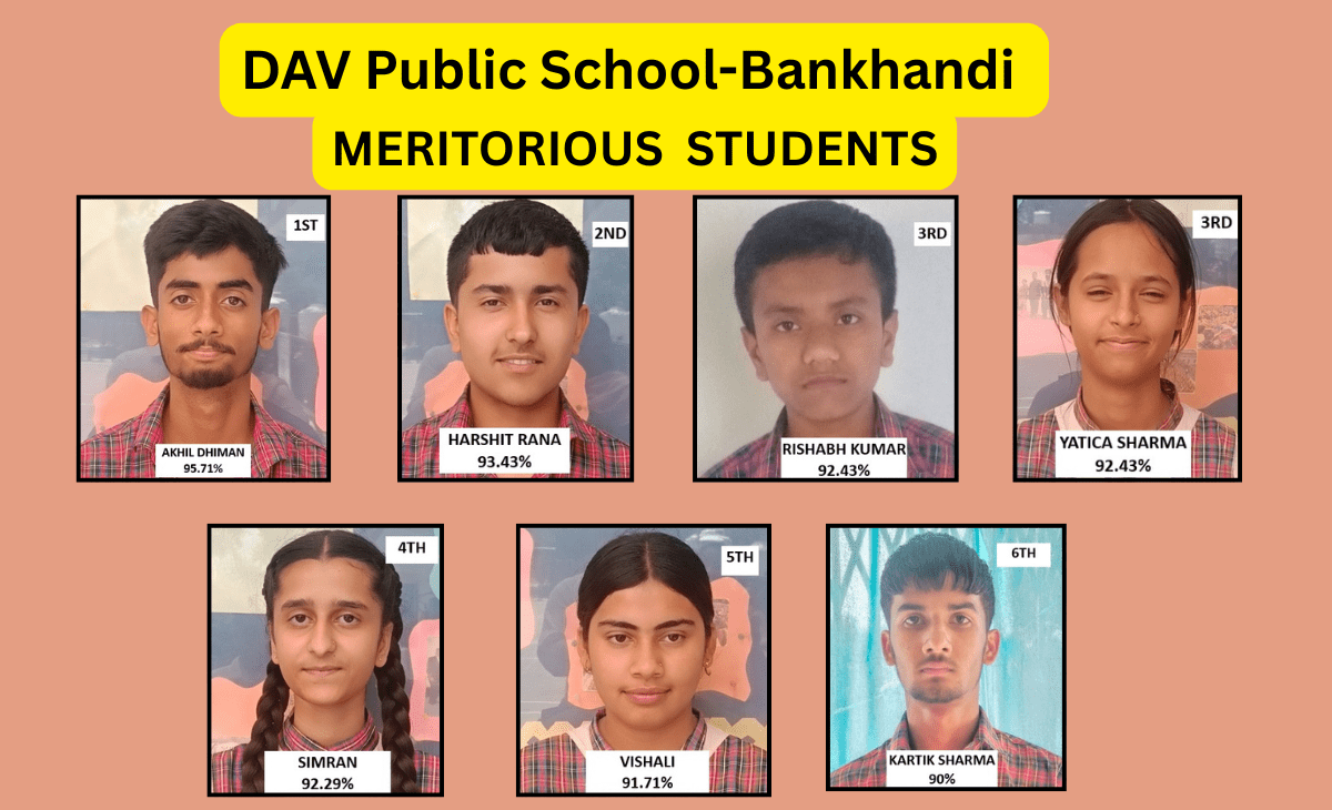 DAV Public School-Bankhandi gets 100% pass rate in CBSE Class 10 boards