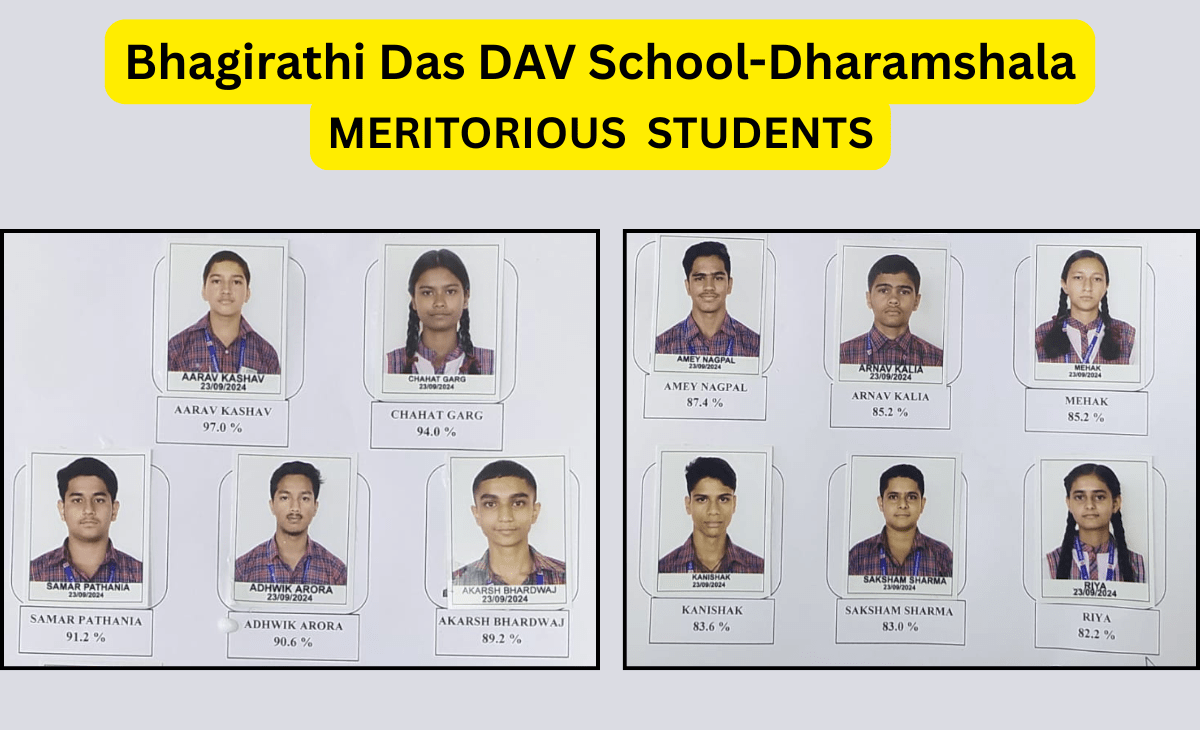 Bhagirathi Das DAV School-Dharamshala achieves 100% success in CBSE results