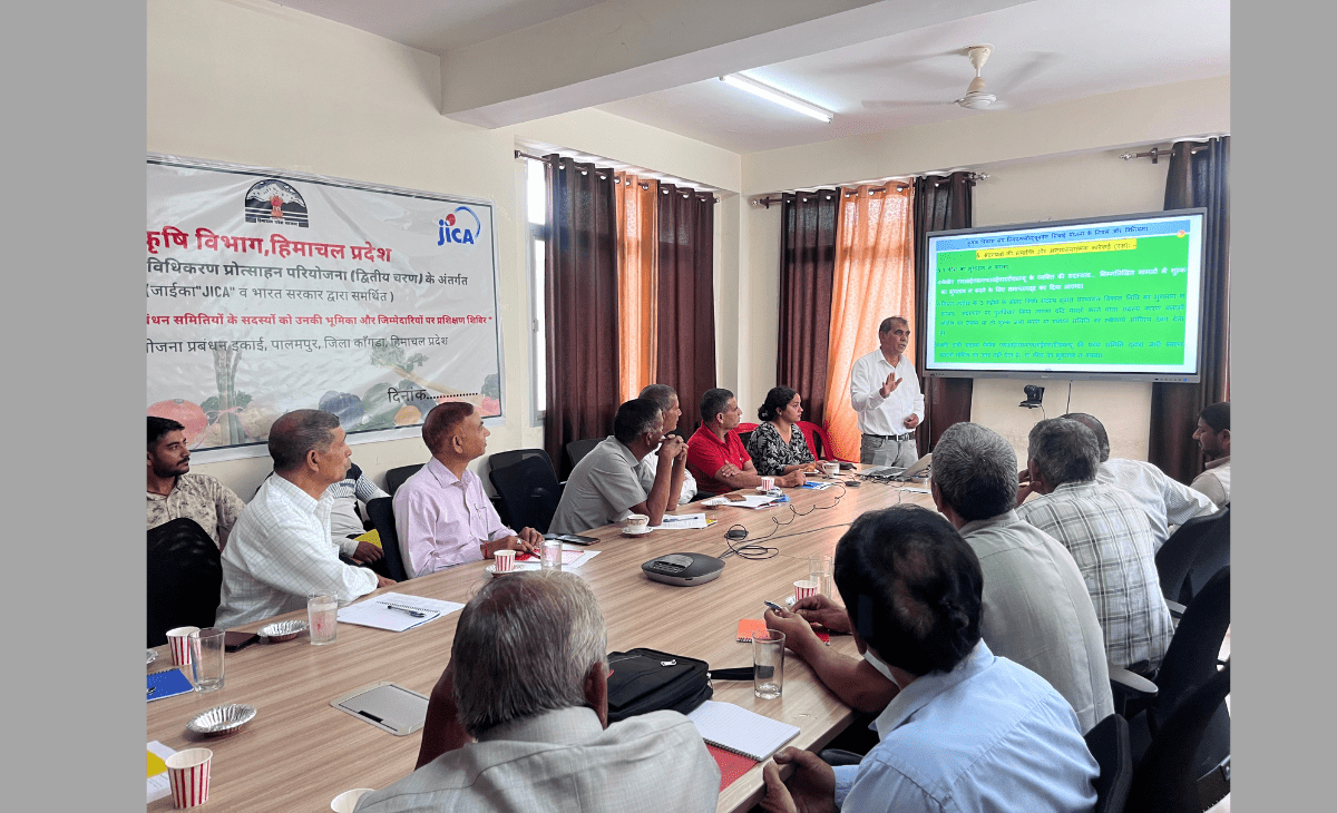 Farmers Trained on Crop Diversification Under JICA-Supported Project in Palampur