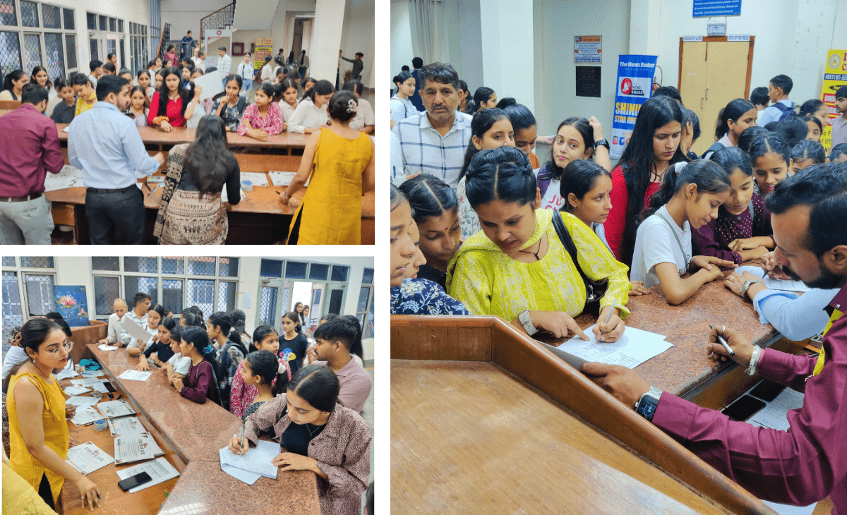 Stupendous response to TNR-Shining Star Awards in Hamirpur; long queues of students at NIT auditorium since early morning