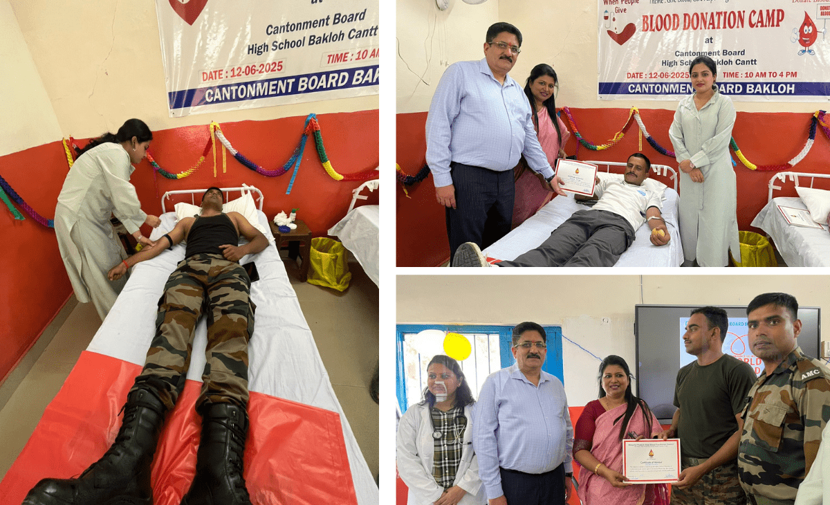 [3:11 pm, 12/6/2025] Tnr Vikram Ji Editor: First-ever TNR-Shining Star Awards in Nurpur a big hit, MLA Nikka honours meritorious students Pallavi Sharma NURPUR: The maiden edition of The Newz Radar-Shining Star Awards in Nurpur turned out to be a resounding success on Thursday (June 12, 2025) as a packed hall witnessed the felicitation of hundreds of bright students who have excelled in Class 10 and 12 board examinations. Organised at the banquet hall of Jyoti Hotel and Restaurant in Kandwal, the event was part of the third season of The Newz Radar-Shining Star Awards series. This was the first time the ceremony was held in Nurpur after highly acclaimed editions in Chamba and Dharamshala earlier this month. Nurpur BJP MLA Ranbir Singh Nikka graced the occasion as Chief Guest and personally hande… [4:44 pm, 12/6/2025] Tnr Vikram Ji Editor: @Pallavi Sharma [4:46 pm, 12/6/2025] Tnr Vikram Ji Editor: 40 units of blood collected at camp organised by Cantonment Board-Bakloh ahead of World Blood Donor Day
