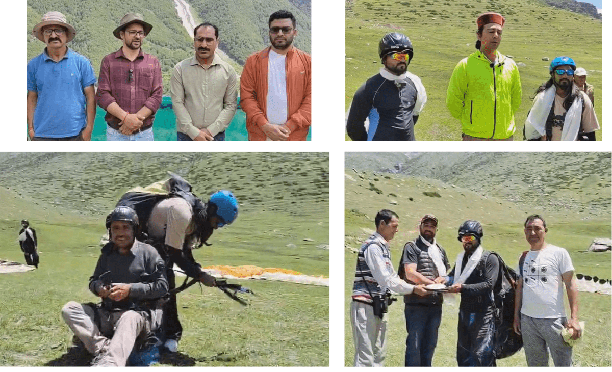 Successful Paragliding Trial in Pangi Valley Opens New Chapter in Himachal Tourism