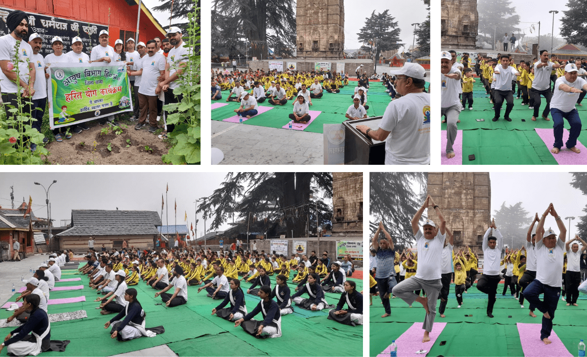Students and Locals Enthusiastically Participate in Yoga Camp Organized by AYUSH Department in Bharmour