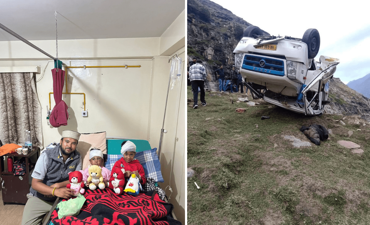 5-year-old twin sisters left to fend for themselves as mother killed in Lahaul accident, father critical in hospital