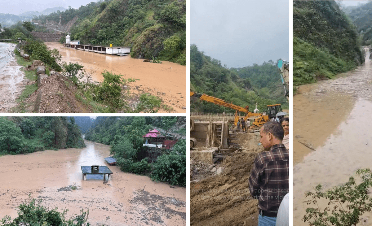 Road construction firm forced to give written assurance after illegal dumping floods Dharampur temple, cremation ground, Himachal govt office