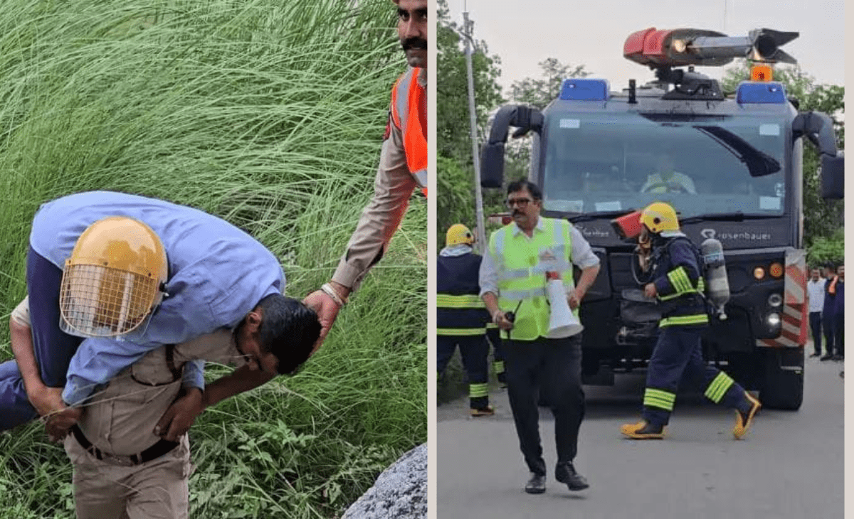 Himachal: Kangra airport conducts full-scale emergency mock drill to test disaster preparedness.