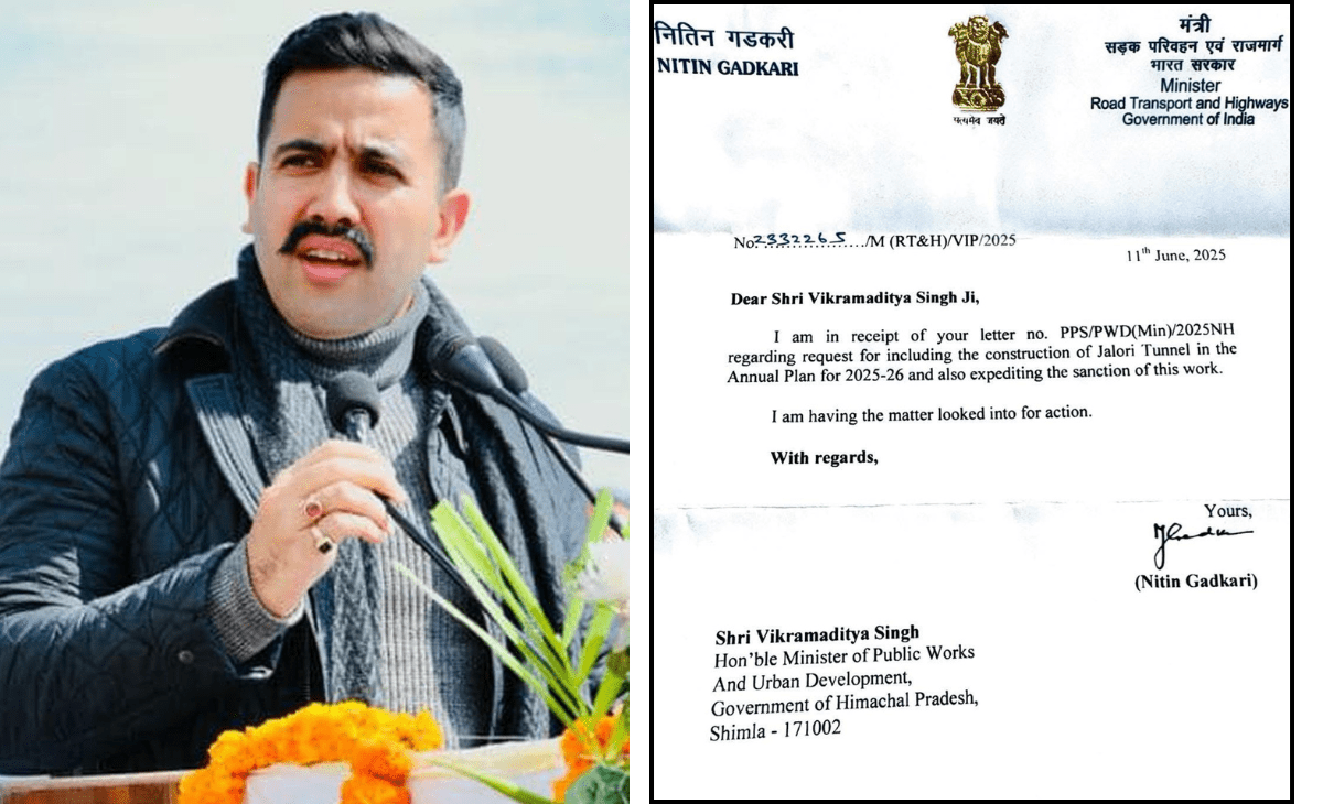 Gadkari's green signal for Himachal Jalori Jot Tunnel, Shimla's Dhalli-Rampur four-lane in pipeline too, reveals Vikramaditya