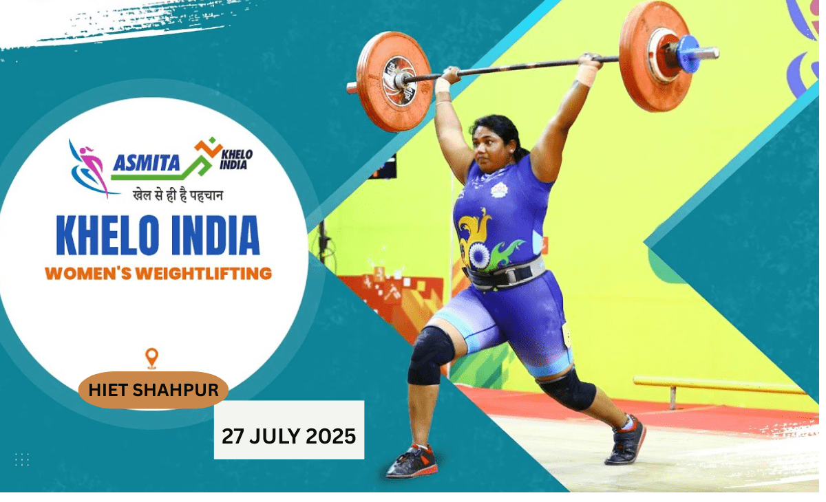 Asmita Khelo India Weightlifting Women League 2025 to be held HIET-Shahpur in Himachal on July 27