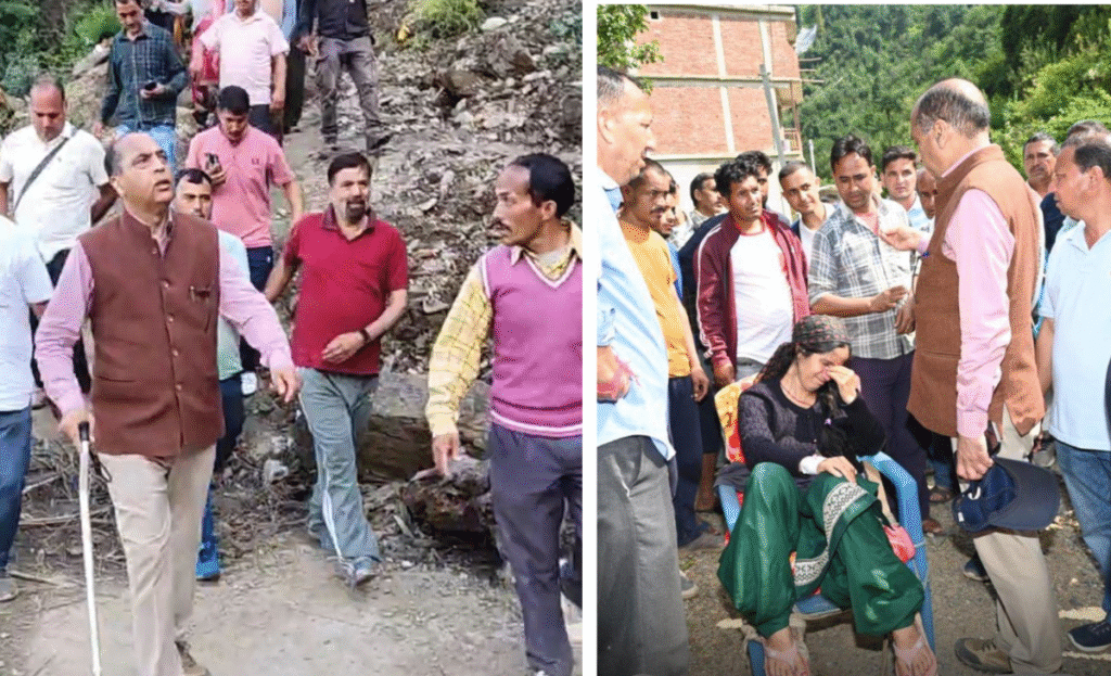 Salutes of ‘jai’ for Jai Ram Thakur as Himachal ex-CM walks 150 km across rain-ravaged Seraj to share people’s pain 6 m3