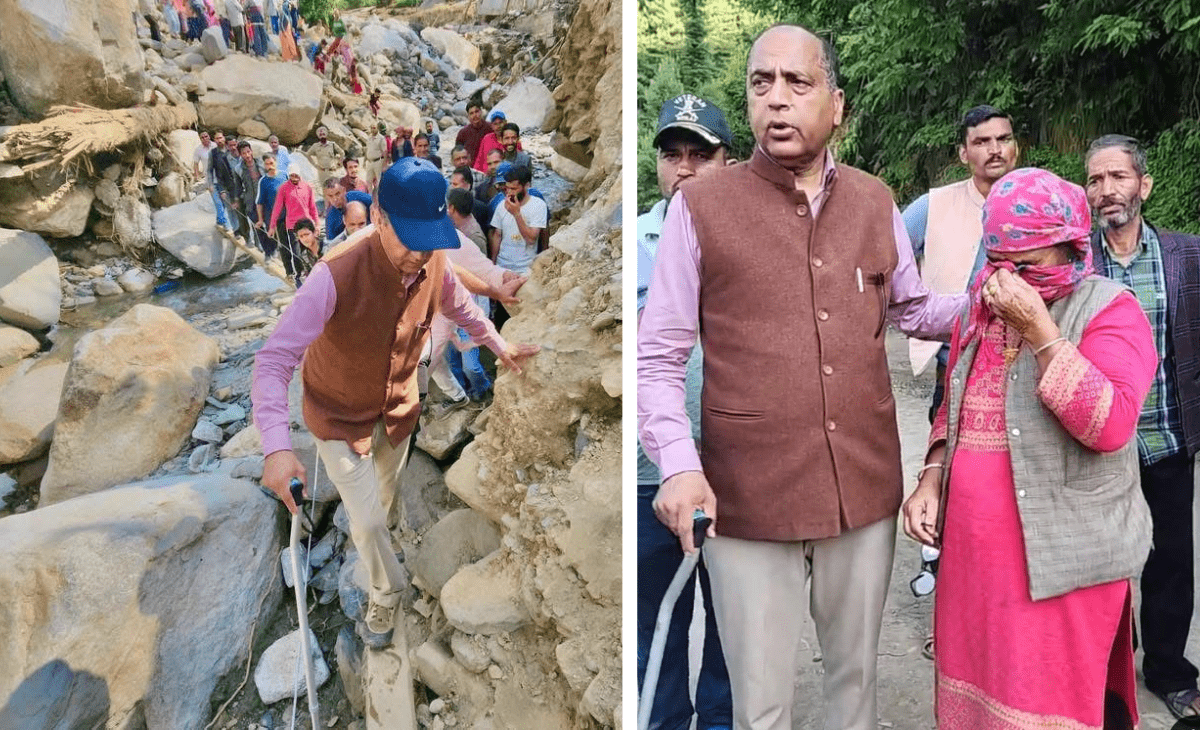Salutes of ‘jai’ for Jai Ram Thakur as Himachal ex-CM walks 150 km across rain-ravaged Seraj to share people’s pain