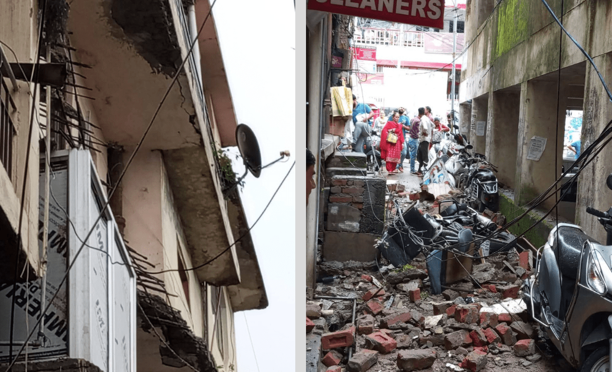 Gallery collapse sparks panic outside Palampur post office, no injuries reported