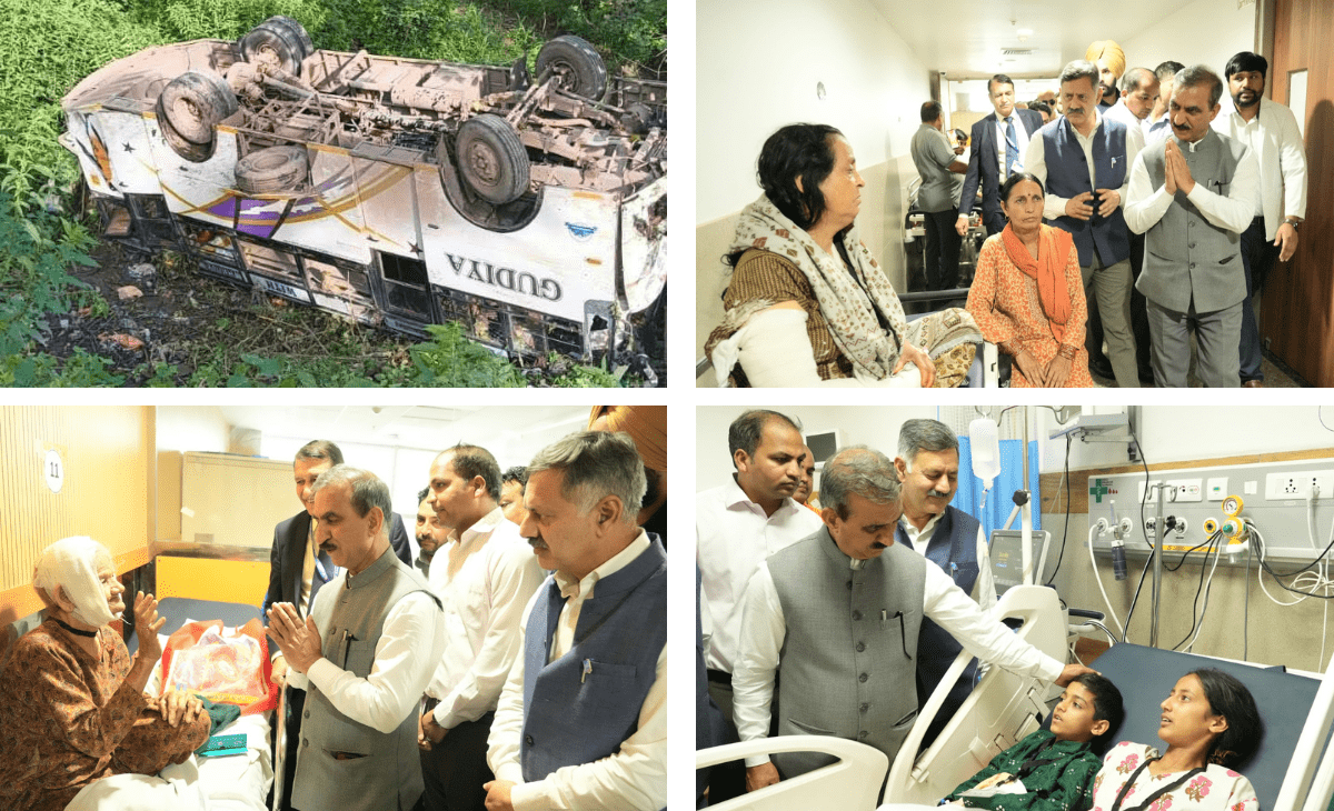 Himachal CM Sukhu visits AIIMS-Bilaspur to enquire about well-being of bus accident victims