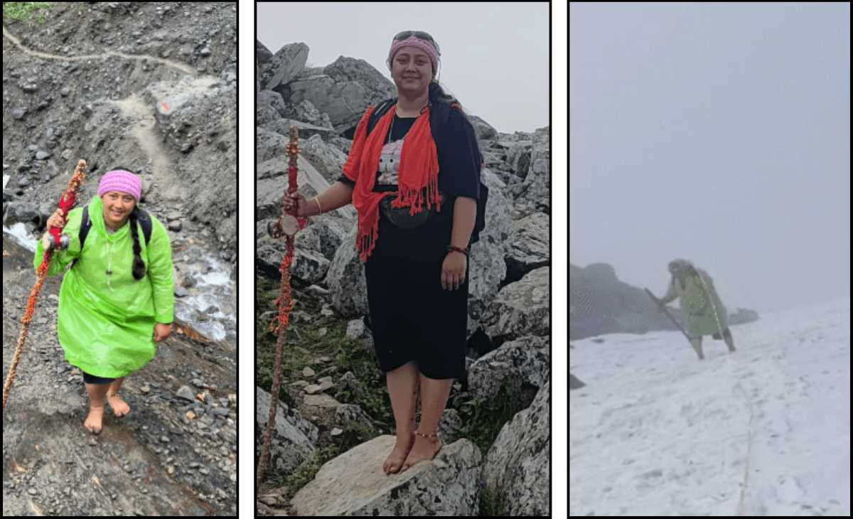 Kullu’s Ishani Thakur completes Himachal Shrikhand Yatra barefoot for seventh time, involves 70-km treacherous trek