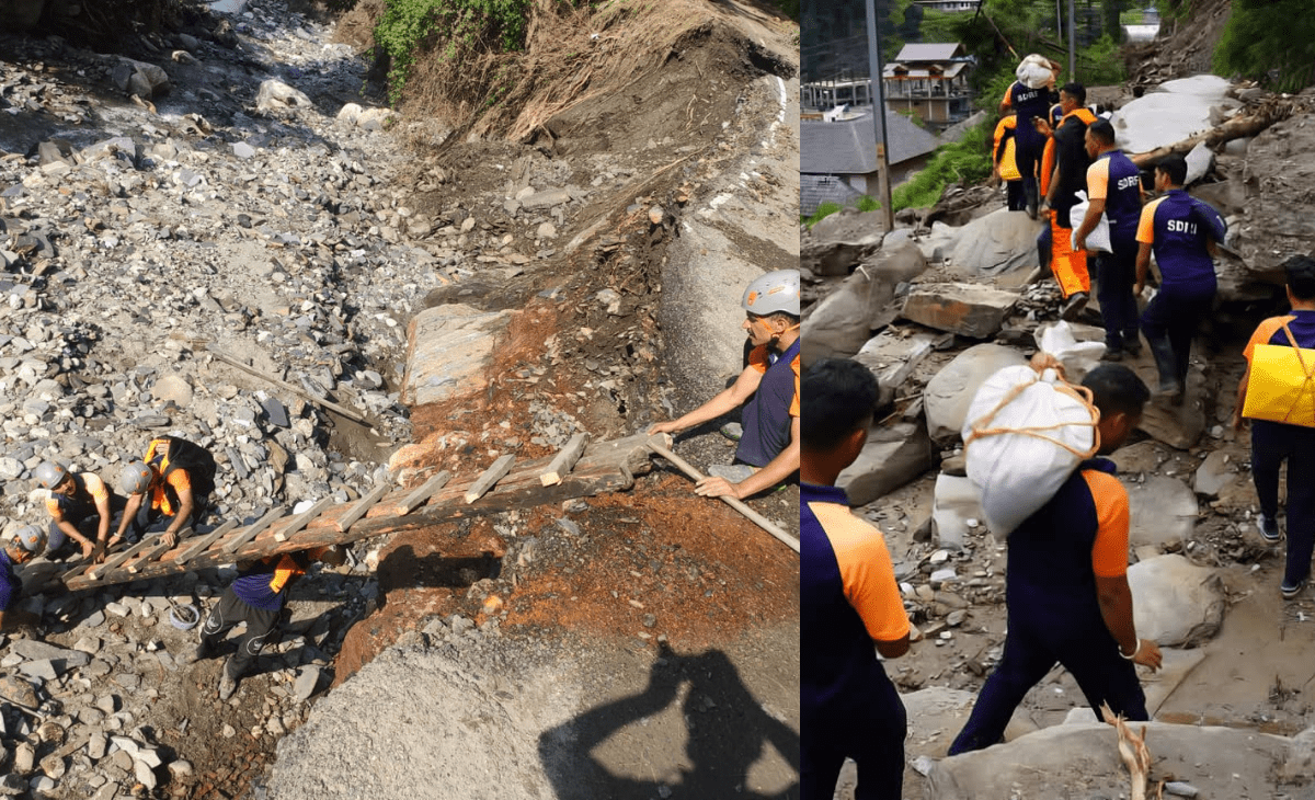 SDRF Leads from the Front in Mandi Disaster: Pioneers Drone-Based Relief in Remote Areas