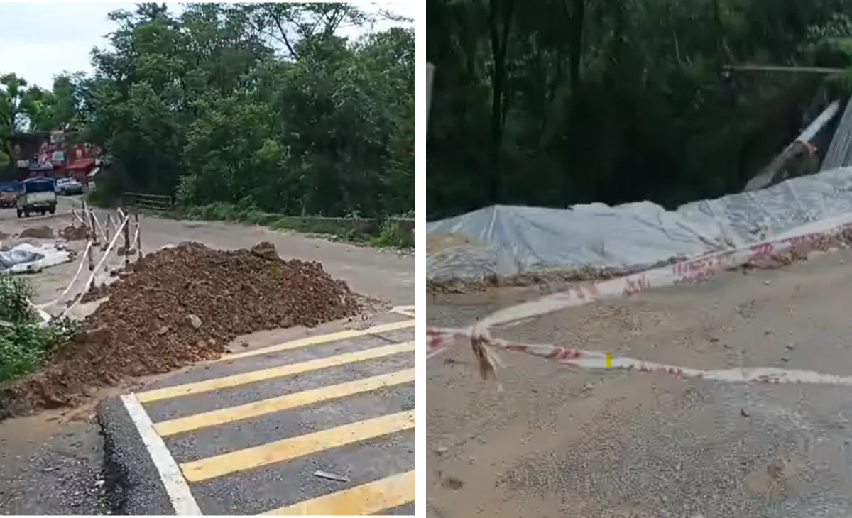 Partial Collapse of Nalati Bridge Disrupts Traffic on Key Himachal Highway