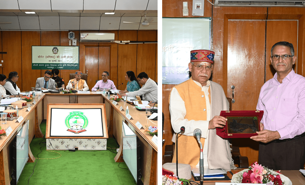 Governor lauds achievements of CSK Himachal Pradesh Agricultural University-Palampur, stood 13th nationally