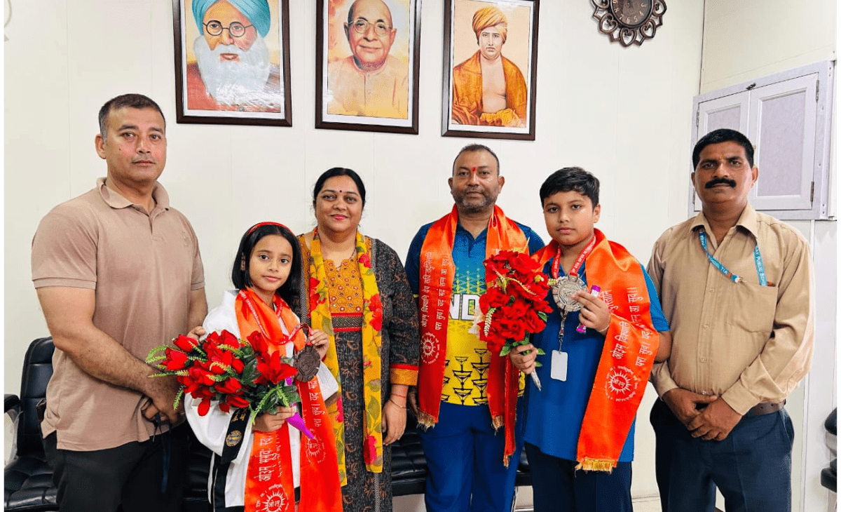 DAV-Tiara students shine at International Taekwondo Championship in Nepal