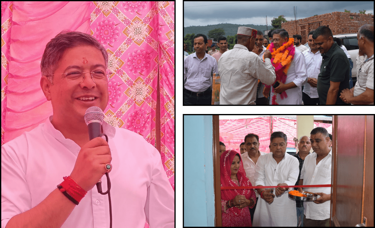 Palampur MLA Ashish Butail inaugurates Mahila Mandal building at Padra village