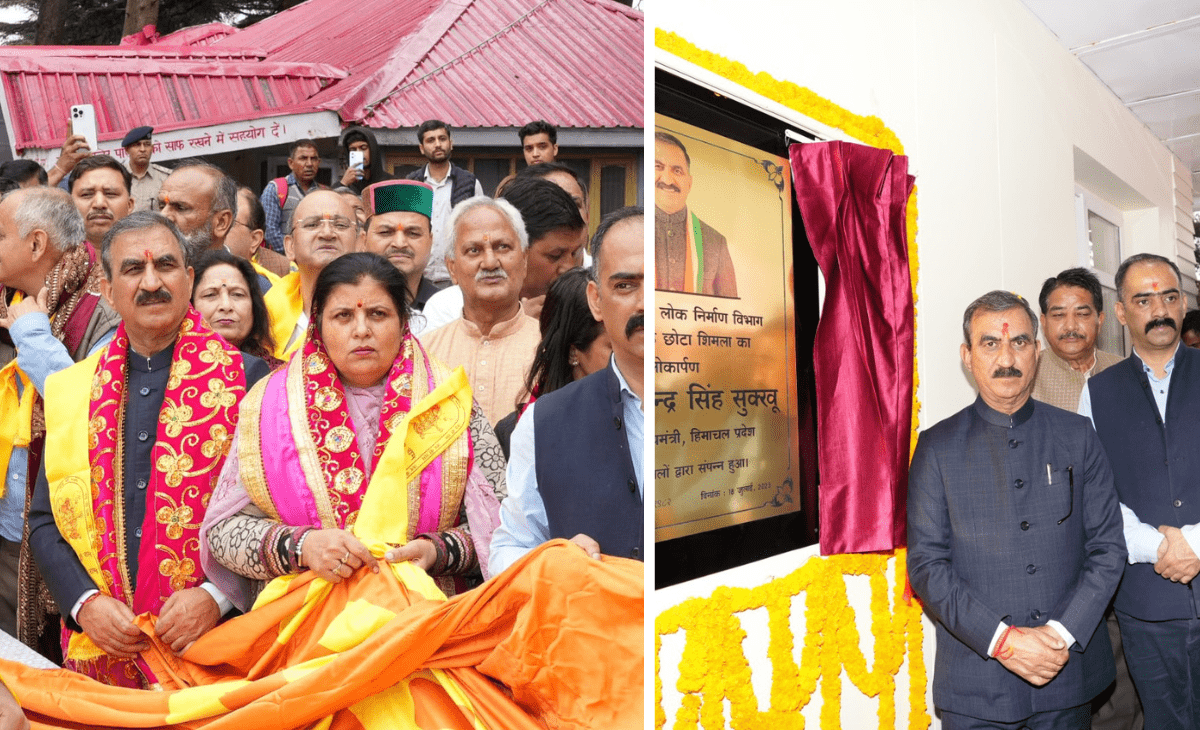 Himachal CM Sukhu gets installed 108-ft-high Hanuman ‘dhwaja’ at Shimla’s famous Jakhu temple