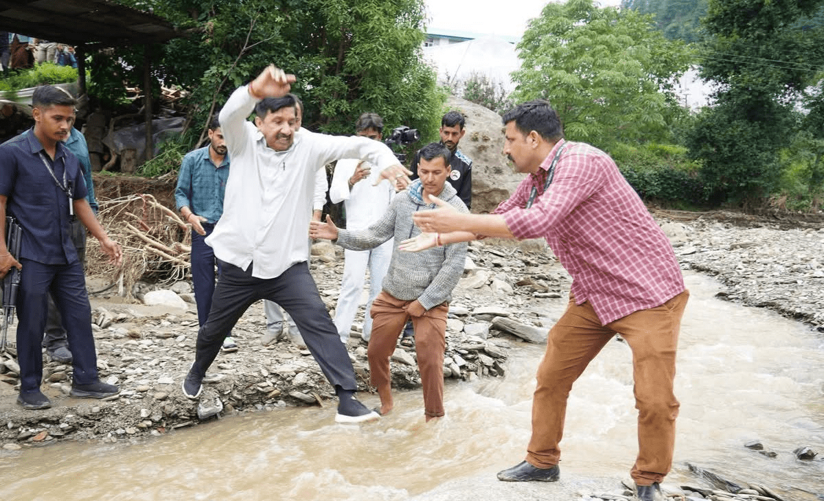 Himachal Dy CM Agnihotri, Minister Vikramaditya visit flood-hit Mandi; MP Kangana says she’s ‘on the way’