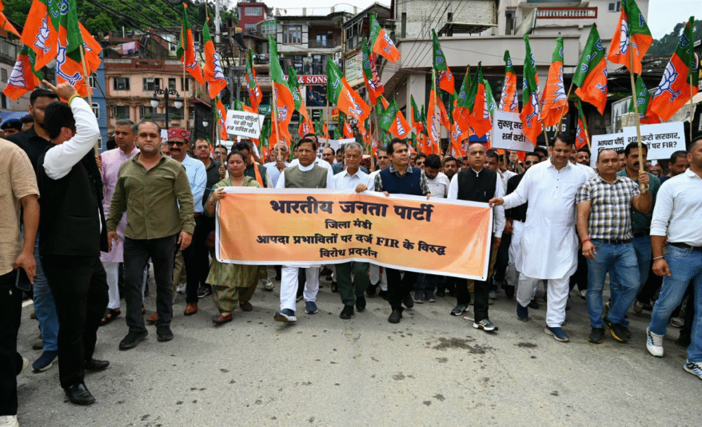 Himachal BJP holds rally in Mandi to protest FIRs against protesters in Thunag, calls Congress govt ‘arrogant’ 3 a2 3