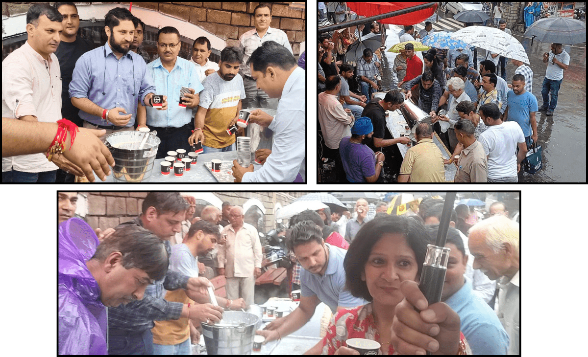 Devotion Meets Service: Press Club Mandi Hosts Kheer Bhandara, DC Apoorv Devgan Applauds Journalists’ Social Contribution