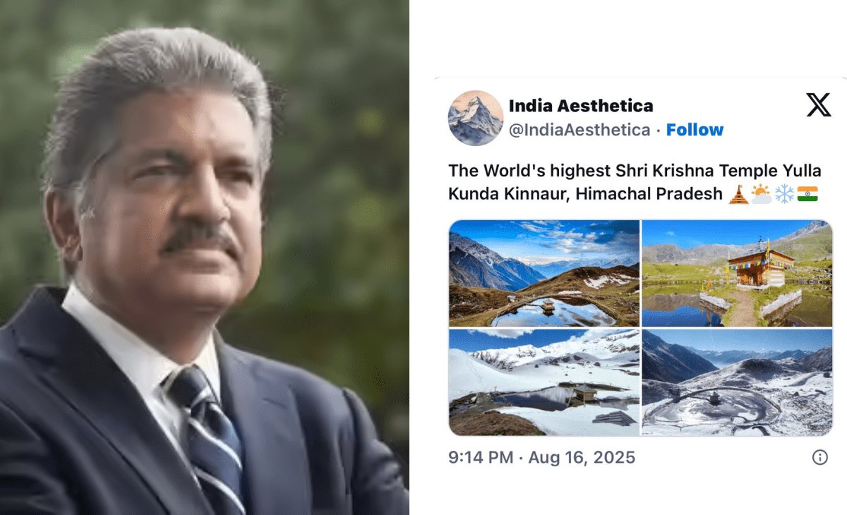 Did Anand Mahindra visit Himachal?