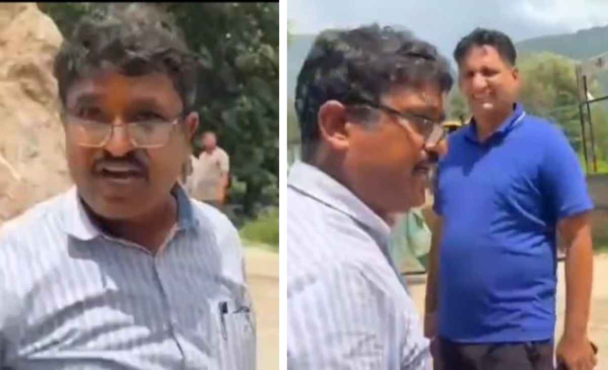 On cam: NHAI officer threatens to slap Himachal journalist after losing cool near blocked road in Kullu
