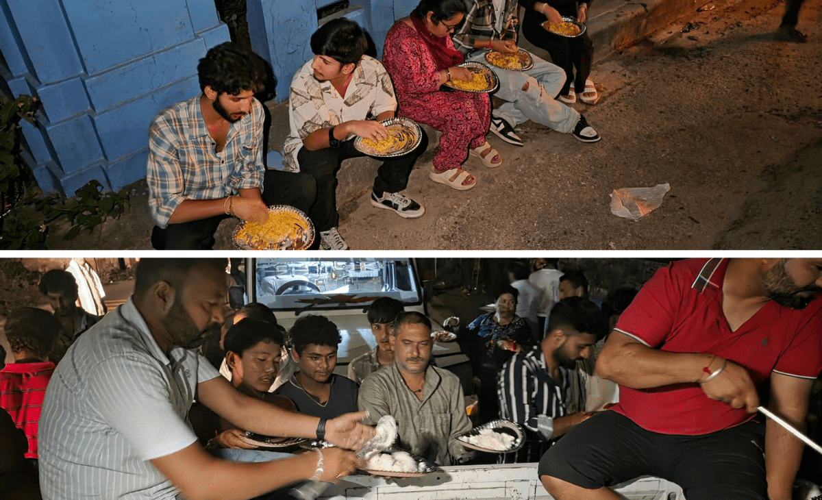 Mandi admn, Jogni Mata Temple provide meals to commuters stranded on Kiratpur-Manali highway