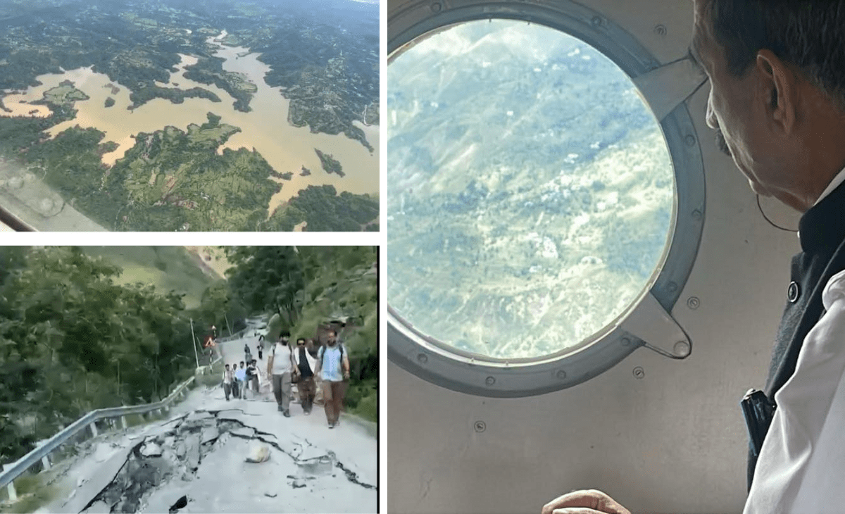 Himachal CM conducts aerial survey of rain disaster-hit Chamba, carries ration in helicopter for stranded people
