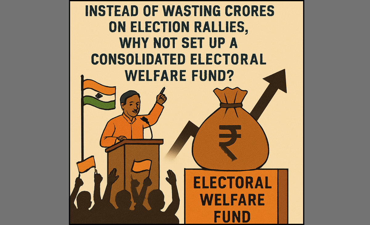 Instead of wasting crores on election rallies, why not set up a consolidated electoral welfare fund?