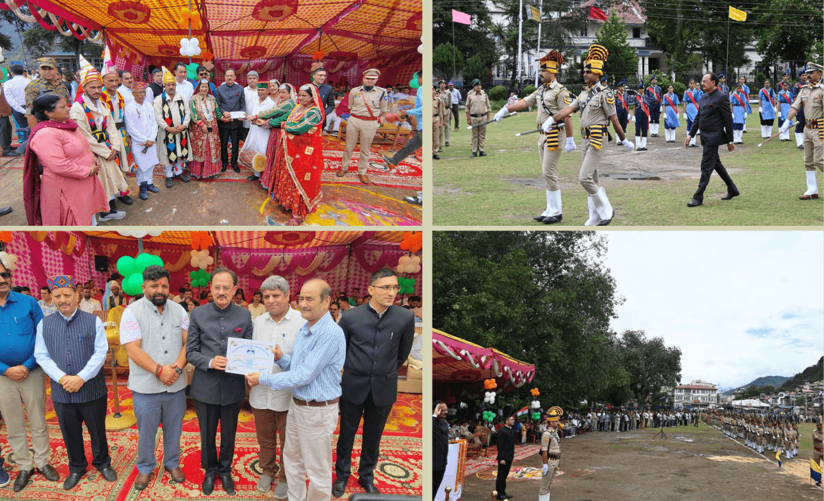 Industries Minister Harshvardhan Chauhan Presides Over District-Level Independence Day Celebrations at Historic Chaugan in Chamba