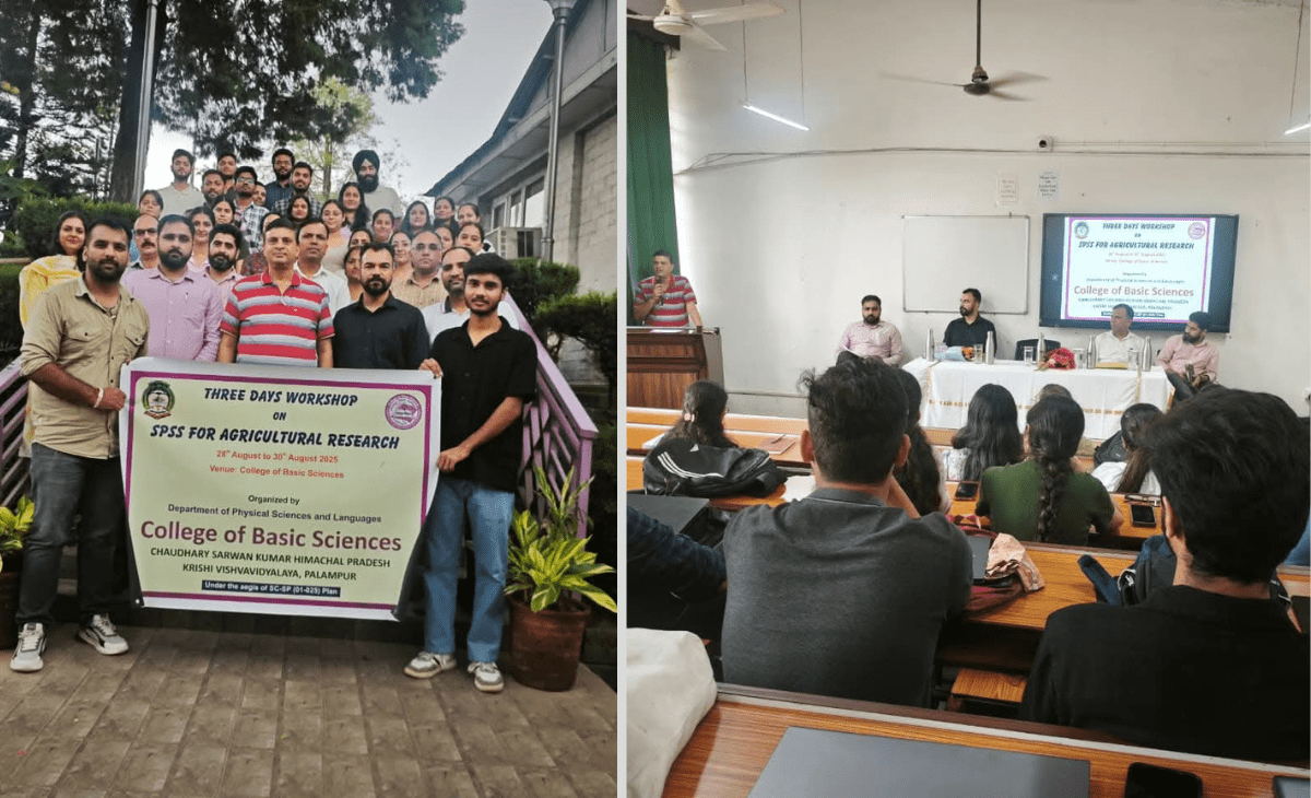 SPSS Workshop Empowers Agricultural Researchers at CSKHPKV, Palampur