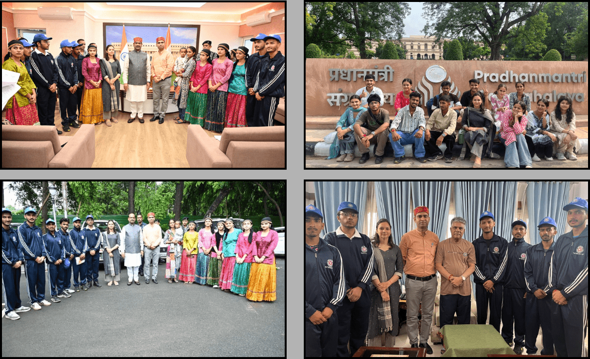 NSS Volunteers from Himachal Visit Parliament on Invitation of MP Suresh Kashyap