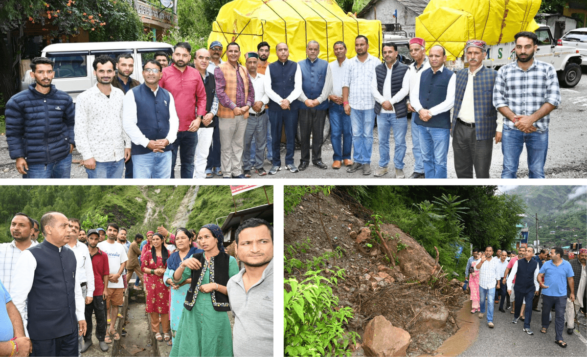 Jairam Thakur Visits Rain-Hit Bali Chowki, Calls for Swift Relief